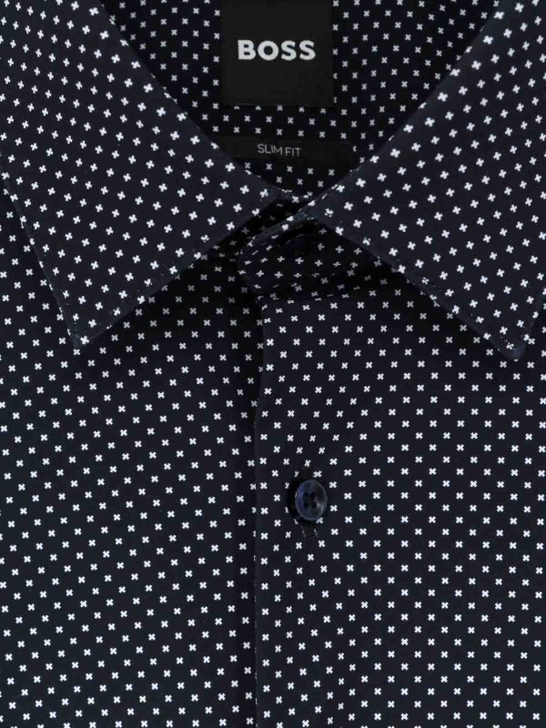 The Best Shops Hugo Boss: シャツ - シャツ - ダークブルー