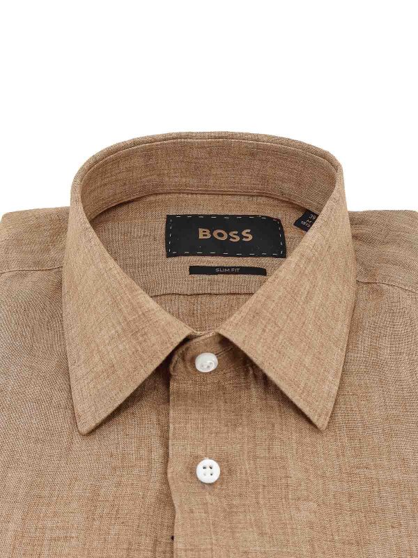 Hugo Boss: シャツ online - シャツ - ベージュ