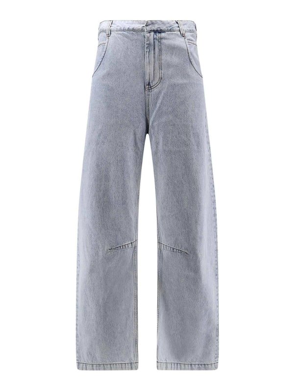 ENTIRE STUDIOS: jeans dritti, a sigaretta - Jeans gem in cotone