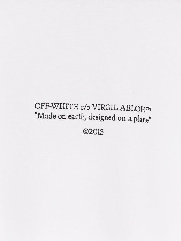 The Best Shops OFF-WHITE: t-shirt - T-shirt statement in cotone
