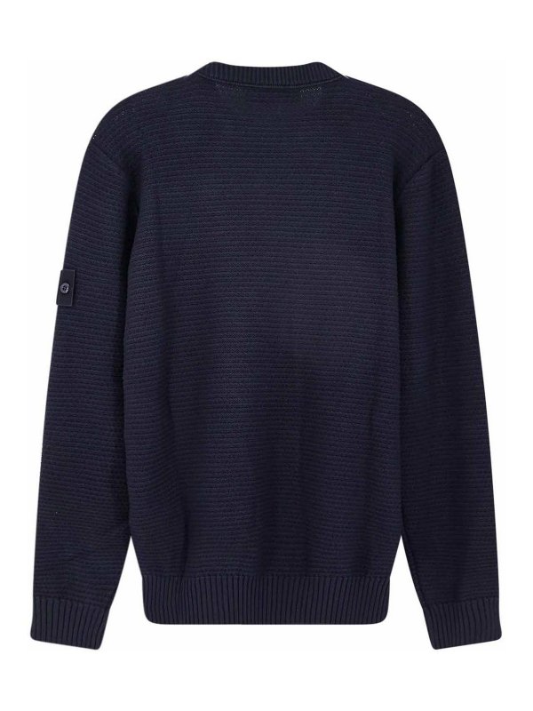 STONE ISLAND: クルーネック online - クルーネック - ダークブルー