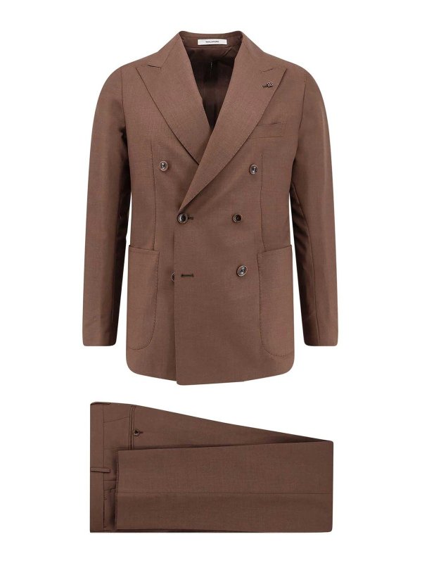 TAGLIATORE: Vestes de costume - Blazer - Marron