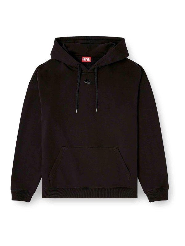 DIESEL: Sudaderas y suéteres - Sudadera - Negro