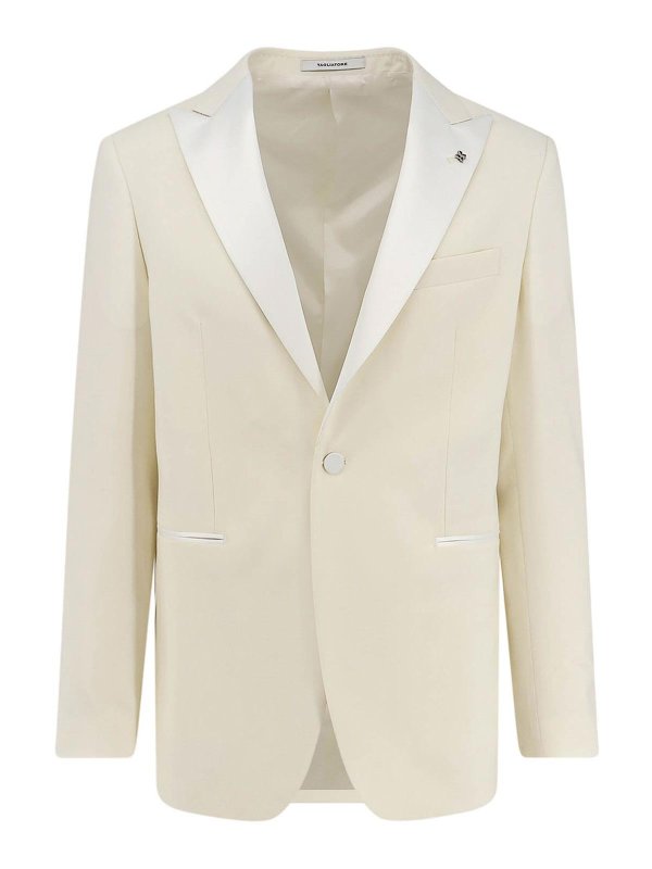 TAGLIATORE: Vestes de costume - Blazer - Crème