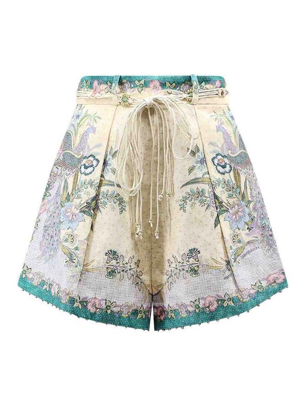ZIMMERMANN: トラウザーショーツ - ショートパンツ - クリーム