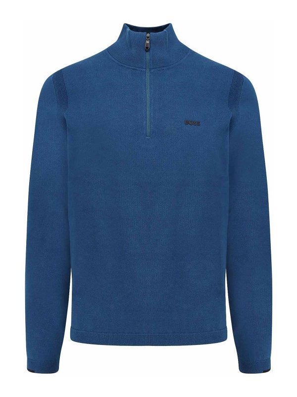 Hugo Boss: クルーネック - クルーネック - ブルー