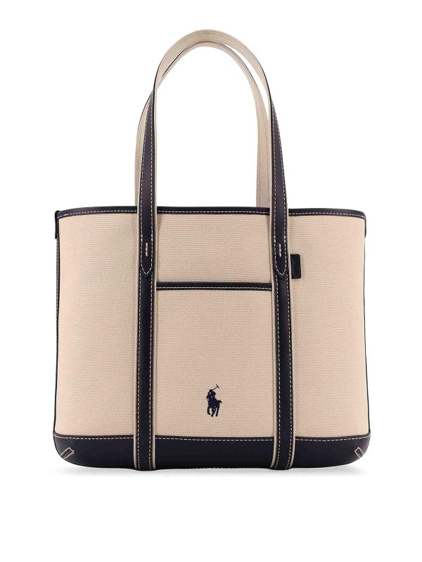 POLO RALPH LAUREN: ショルダーバッグ - ショルダーバッグ - ベージュ