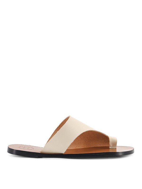 ATP ATELIER: Sandalen - Sandalen - Hellbeige