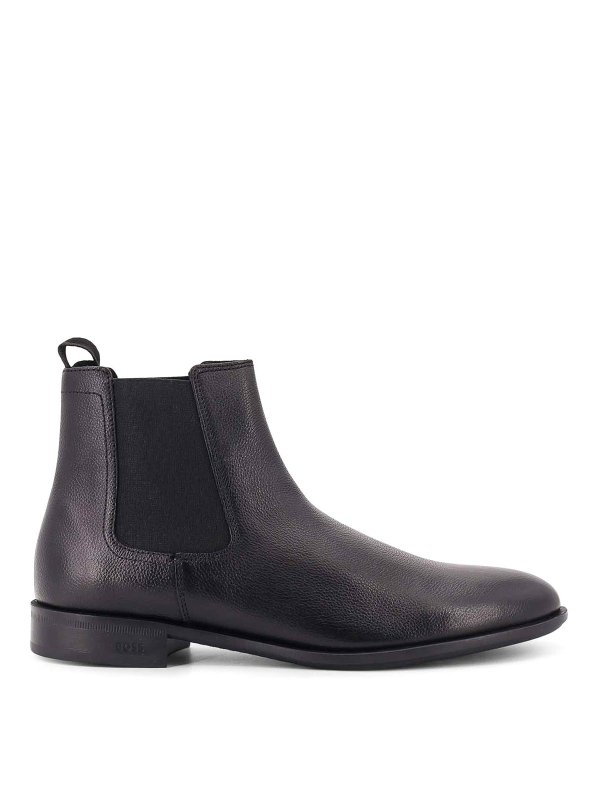 Hugo Boss: ブーティー - アンクルブーツ - 黒