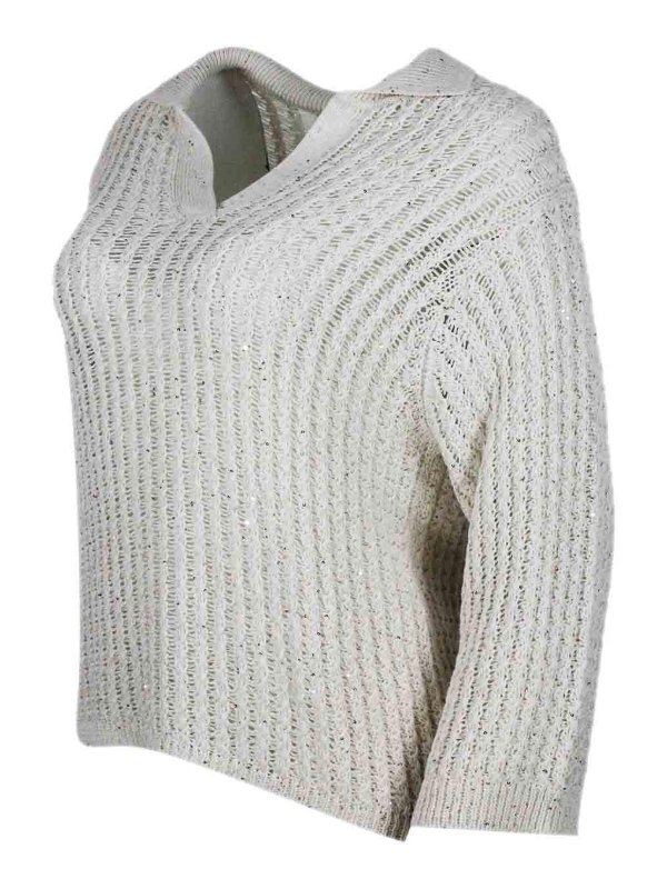 ANTONELLI FIRENZE: Pull col rond online - Pull Col Rond - Crème