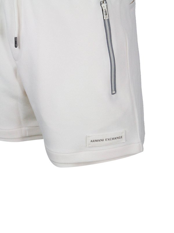 ショートパンツ - 白 shop online: ARMANI EXCHANGE