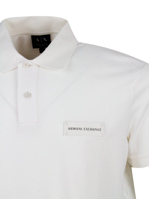 ポロシャツ - 白 shop online: ARMANI EXCHANGE
