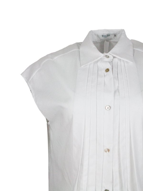 膝丈ドレス - 白 shop online: BARBA NAPOLI