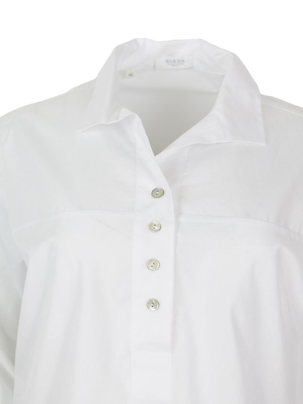 シャツ - 白 shop online: BARBA NAPOLI