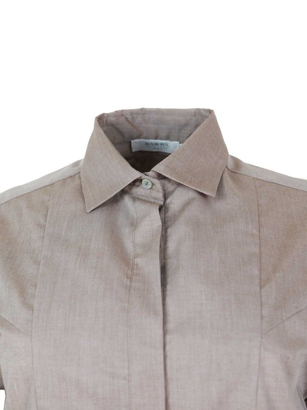 膝丈ドレス - ブラウン shop online: BARBA NAPOLI