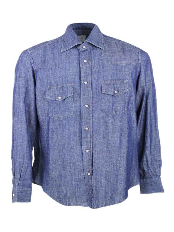 ELEVENTY: Camisas - Camisa - Azul
