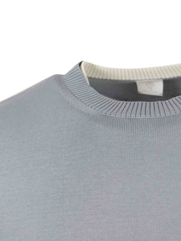 Rundhalspullover - Weiß shop online: ELEVENTY