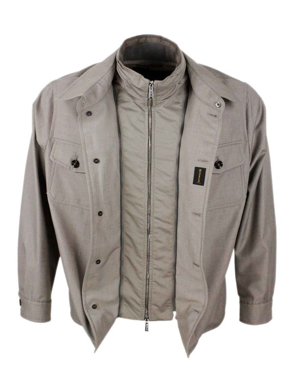 カジュアルジャケット - ベージュ shop online: MOORER