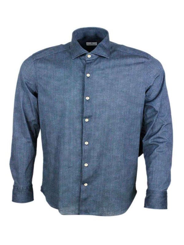 SONRISA: Chemises - Chemise - Bleu