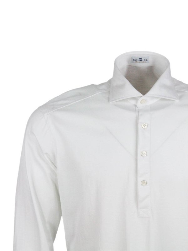 Polo - Blanc shop online: SONRISA