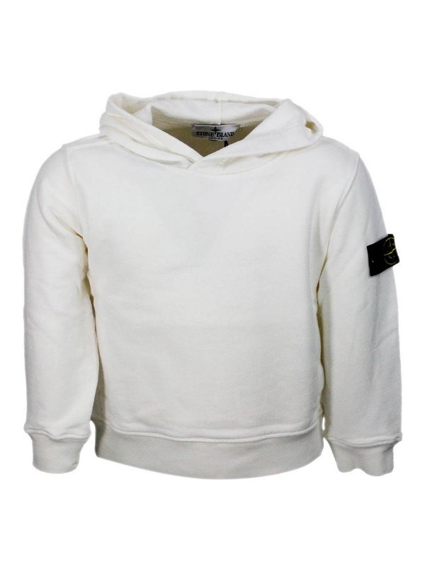 STONE ISLAND: Sudaderas y suéteres - Sudadera - Blanco