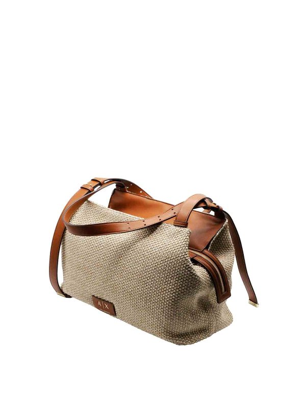ARMANI EXCHANGE: Handtaschen - Shopper - Beige