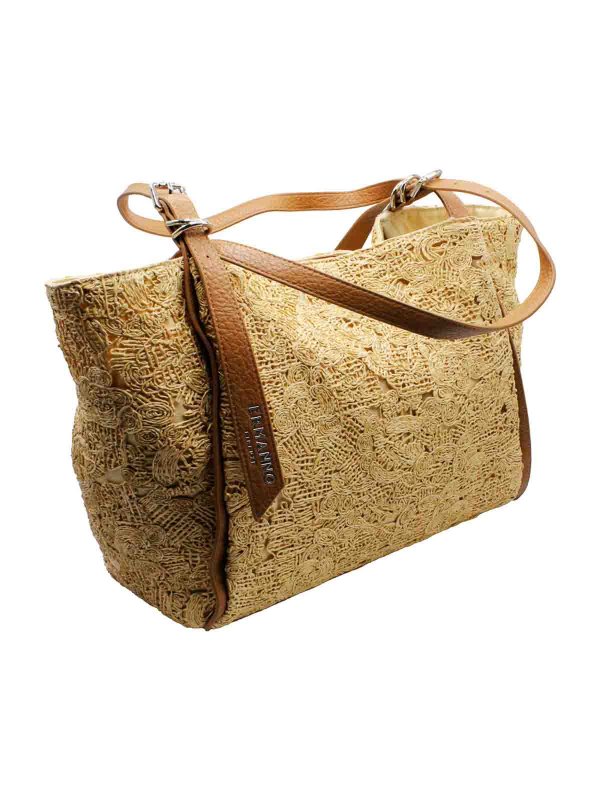 The Best Shops ERMANNO FIRENZE: Handtaschen - Shopper - Beige