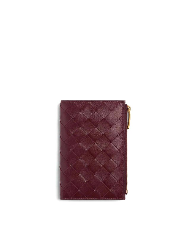 BOTTEGA VENETA: 財布＆ポーチ - 財布 - ボルドー