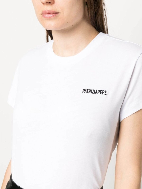 T-Shirt - Weiß shop online: PATRIZIA PEPE