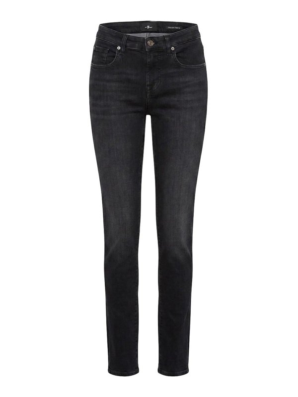 7 FOR ALL MANKIND: Straight Leg Jeans - Straight Leg Jeans - Dunkelblau
