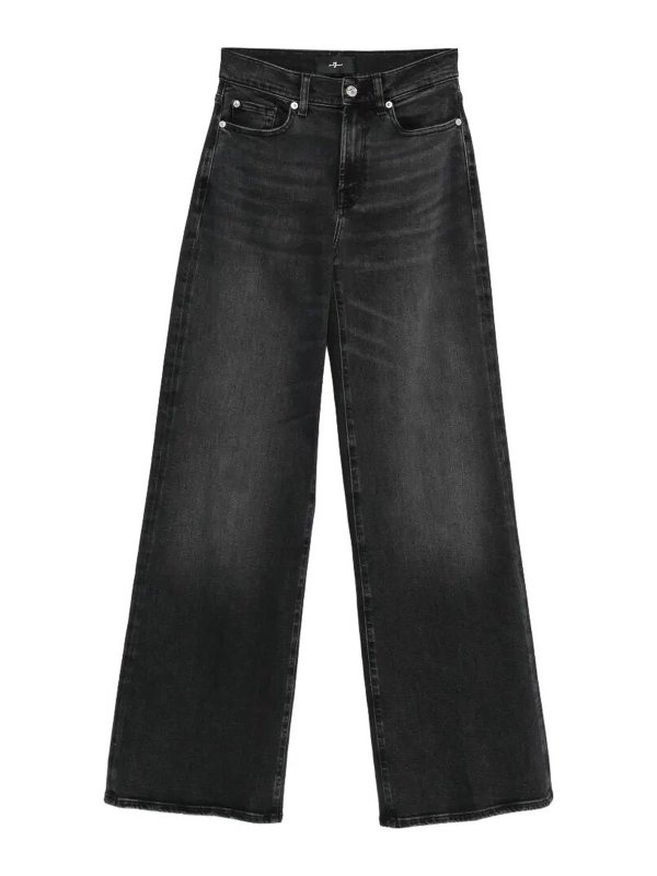 7 FOR ALL MANKIND: ストレートジーンズ - ストレートジーンズ - ブルー