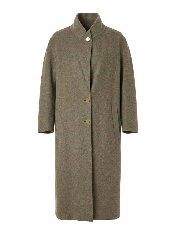 ALBERTA FERRETTI: knee length coats - Wool Coat