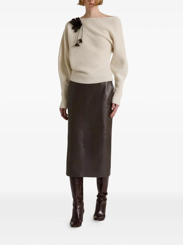 ALBERTA FERRETTI: Col bateau online - Pull Col Bateau - Blanc