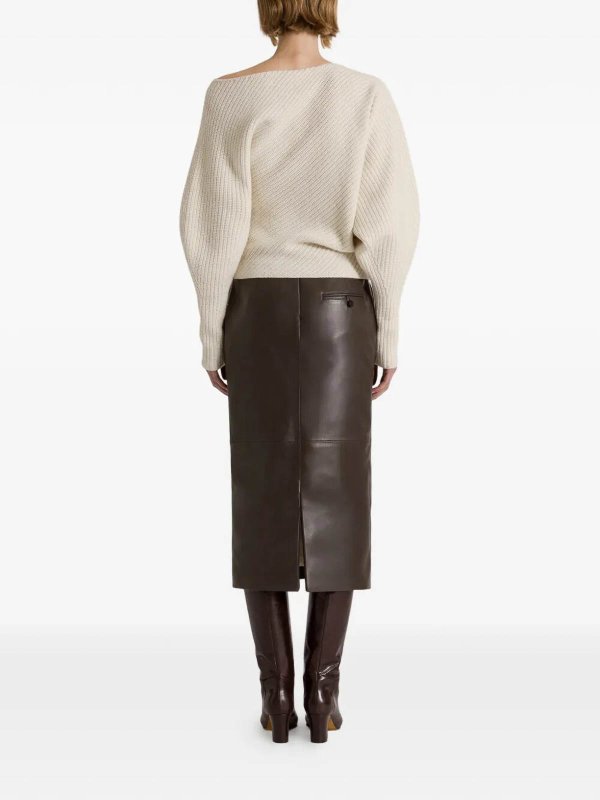 Pull Col Bateau - Blanc shop online: ALBERTA FERRETTI