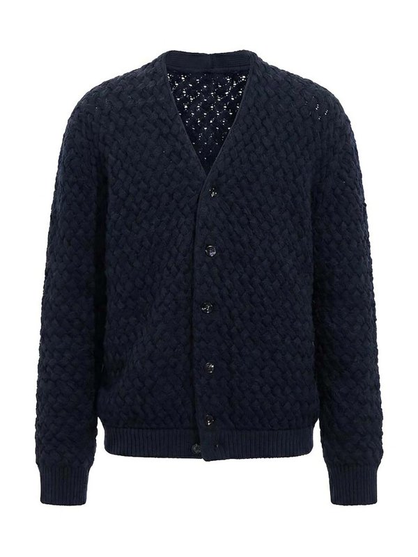 BOTTEGA VENETA: カーディガン - カーディガン - ブルー