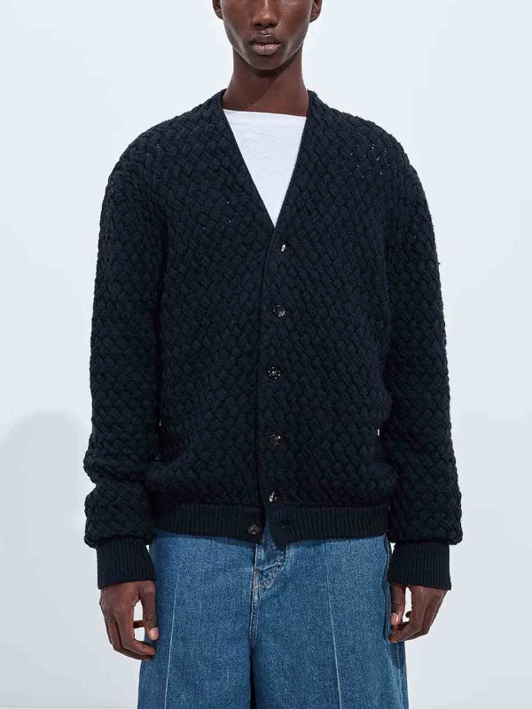 BOTTEGA VENETA: カーディガン online - カーディガン - ブルー