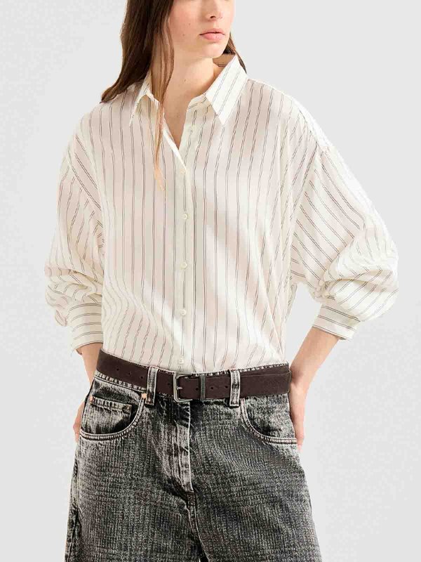 BRUNELLO CUCINELLI: Camisas online - Camisa - Blanco