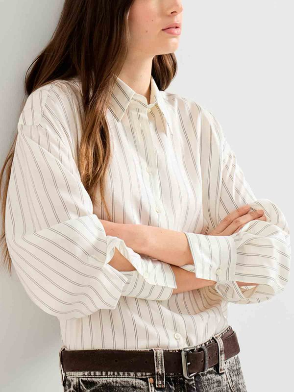 Camisa - Blanco shop online: BRUNELLO CUCINELLI