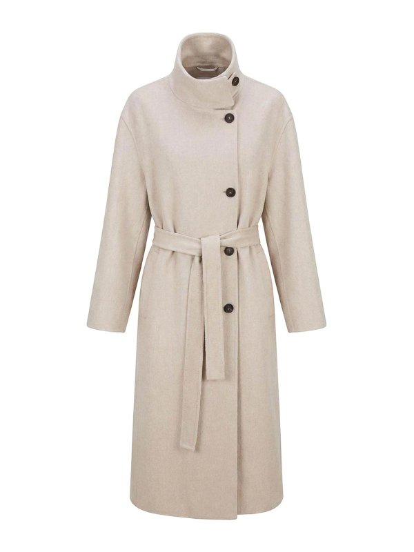 BRUNELLO CUCINELLI: トレンチコート - トレンチコート - グレー