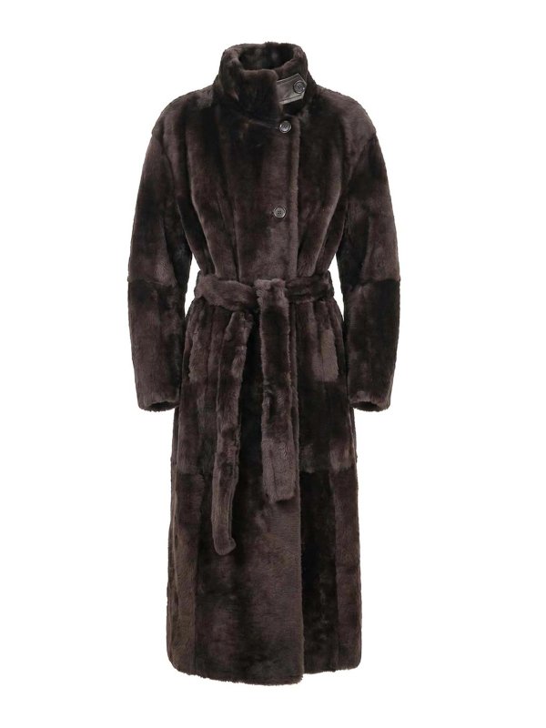 BRUNELLO CUCINELLI: トレンチコート - トレンチコート - ダークブラウン