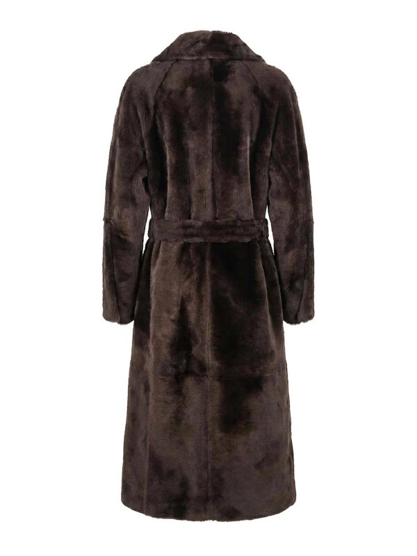 BRUNELLO CUCINELLI: トレンチコート online - トレンチコート - ダークブラウン