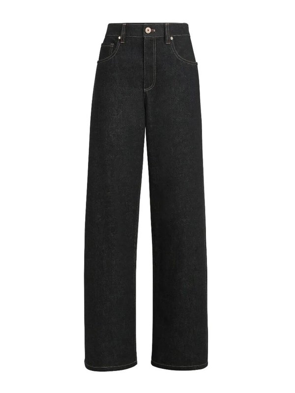 BRUNELLO CUCINELLI: Straight Leg Jeans - Straight Leg Jeans - Schwarz