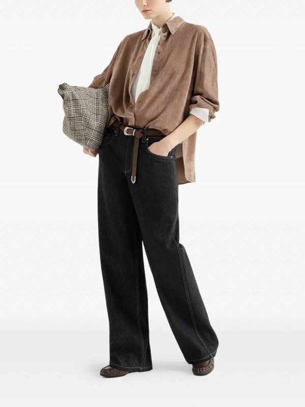 BRUNELLO CUCINELLI: Straight Leg Jeans online - Straight Leg Jeans - Schwarz