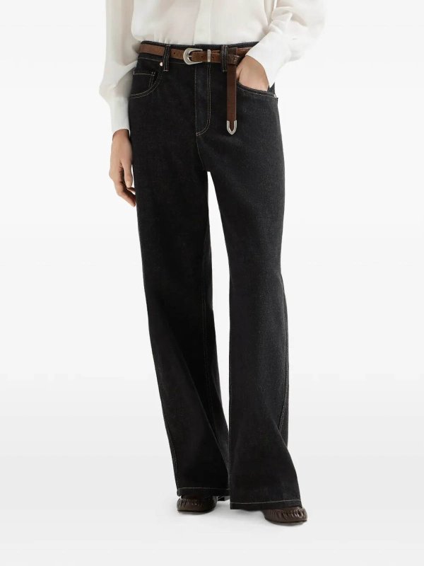 The Best Shops BRUNELLO CUCINELLI: Straight Leg Jeans - Straight Leg Jeans - Schwarz
