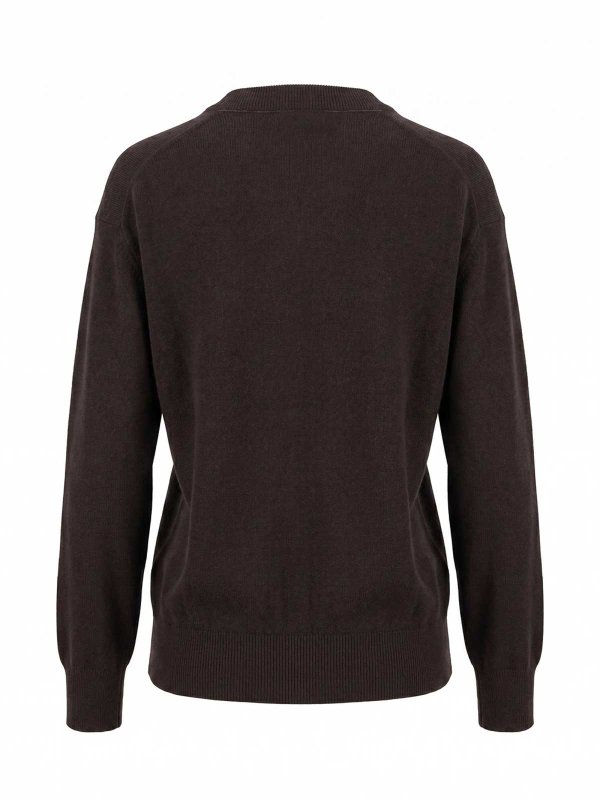 BRUNELLO CUCINELLI: Pull col rond online - Pull Col Rond - Marron