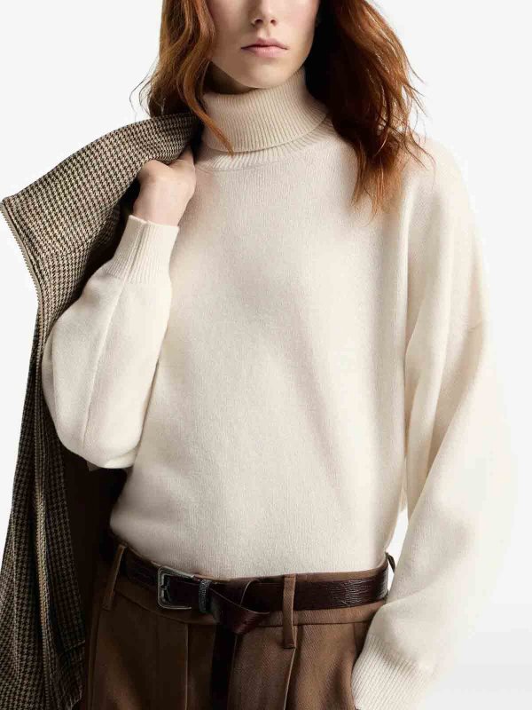 BRUNELLO CUCINELLI buy online Pull Col Roulé - Blanc