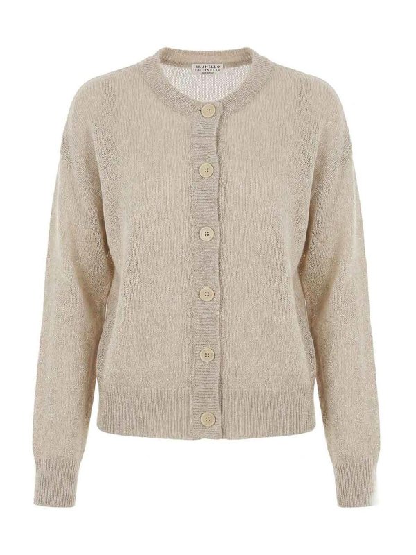BRUNELLO CUCINELLI: Cardigans - Cardigan - Weiß
