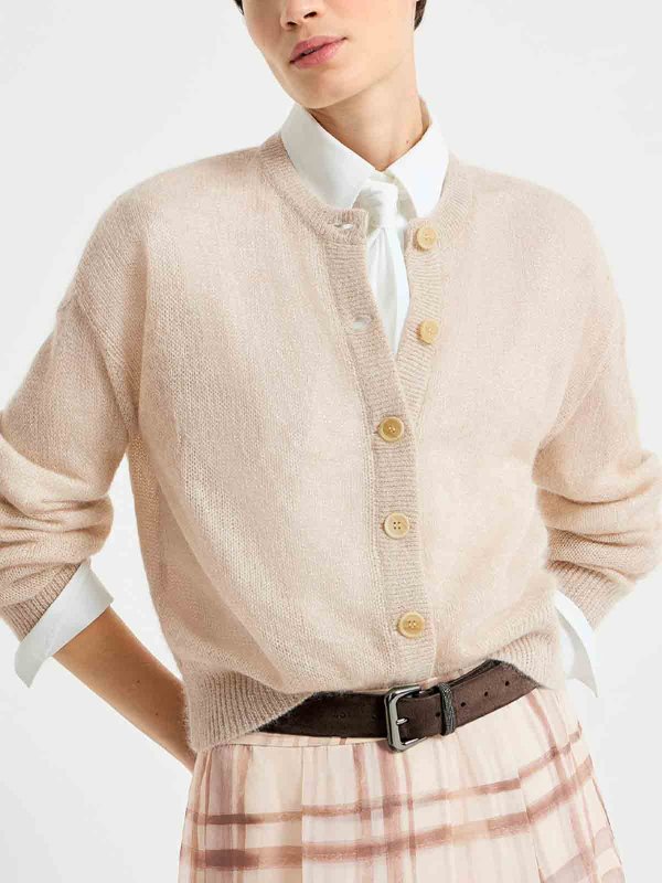 The Best Shops BRUNELLO CUCINELLI: Cardigans - Cardigan - Weiß