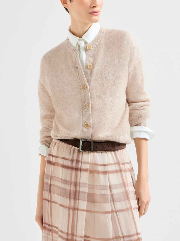 Cardigan - Weiß shop online: BRUNELLO CUCINELLI