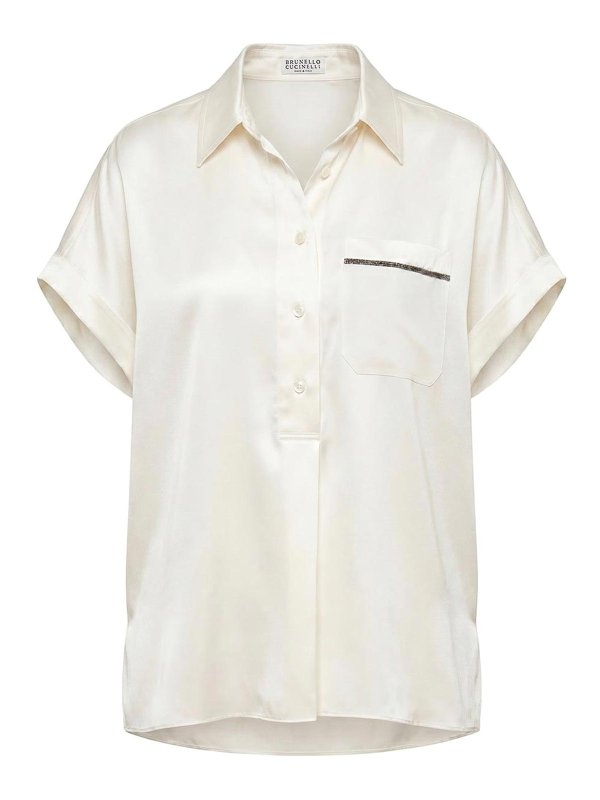 BRUNELLO CUCINELLI: Blouses - Blouse - Beige
